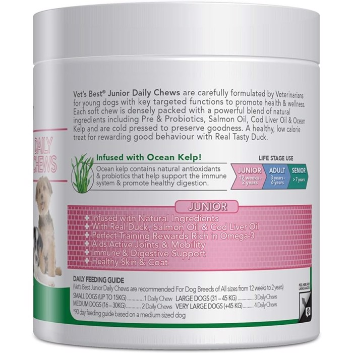 Vet's Best Sumpliroma Diatrofis Polubitamines ga Koutabia 180tbs